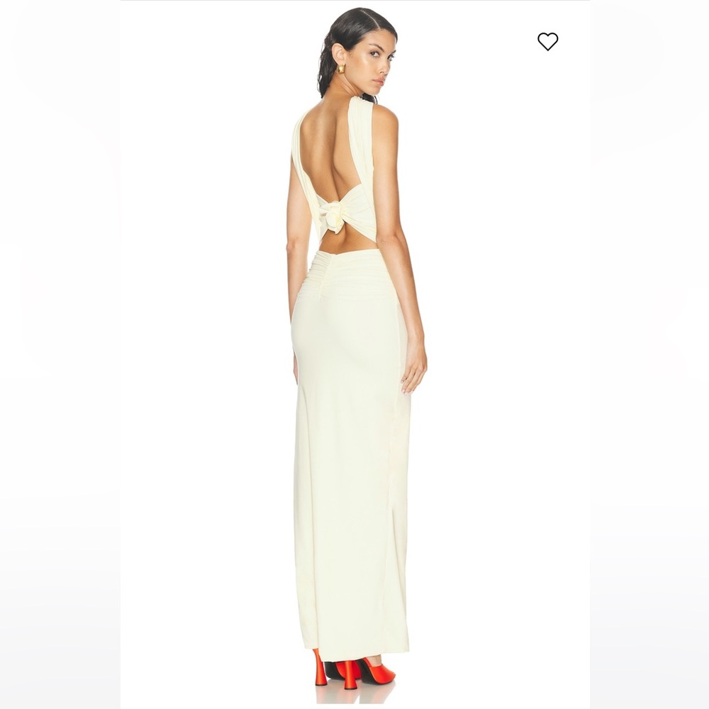 Maygel Coronel Multi way Yellow Maxi Dress size OS